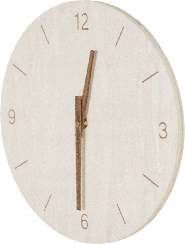 Fa Falióra Négyzet alakú klasszikus Ø30cm