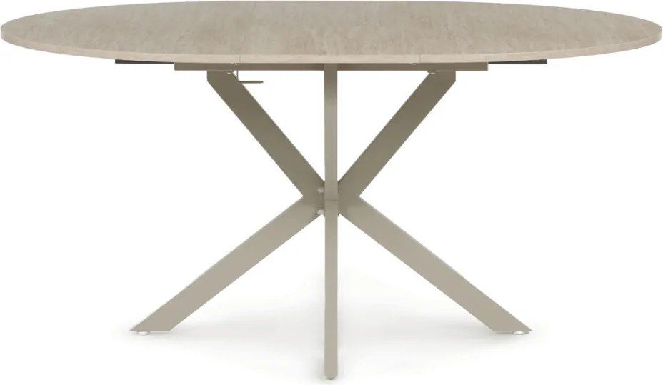 Étkezőasztal bővíthető 120–160 × 120 cm melamin travertin TRV