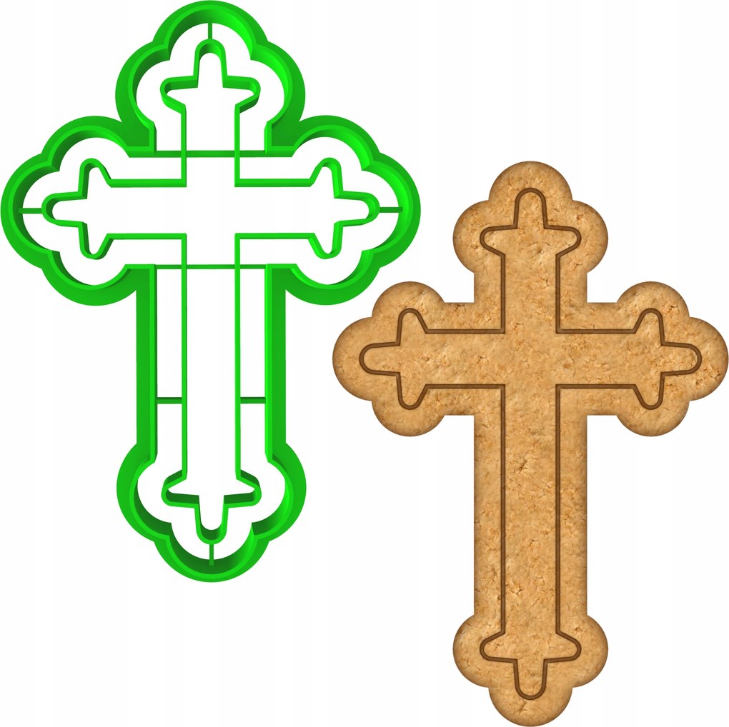 Húsvéti Mézeskalács Forma Húsvéti Áldozás kereszt 10cm