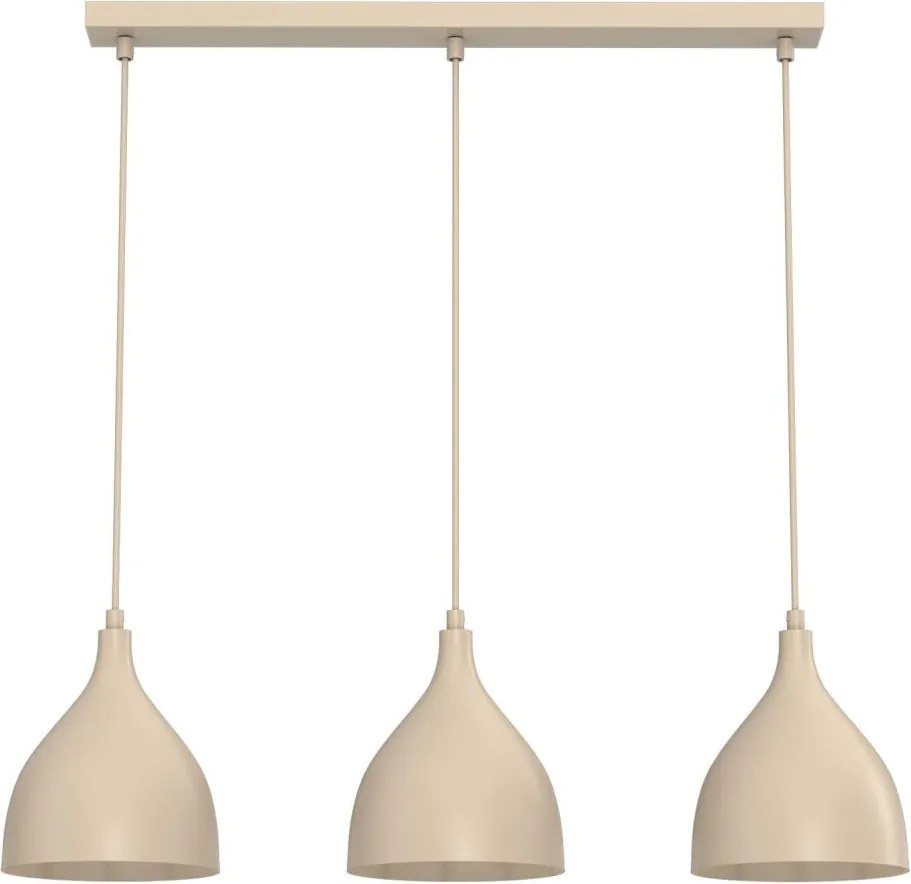 Kábellel függesztett NOAK CLASSIC csillár, 3xE27/15W/230V, bézs