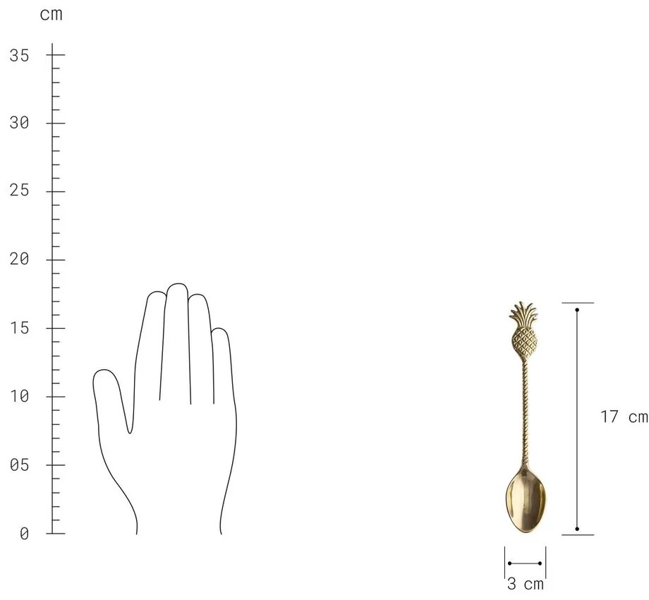 PINEAPPLE kanál, ananász 17cm