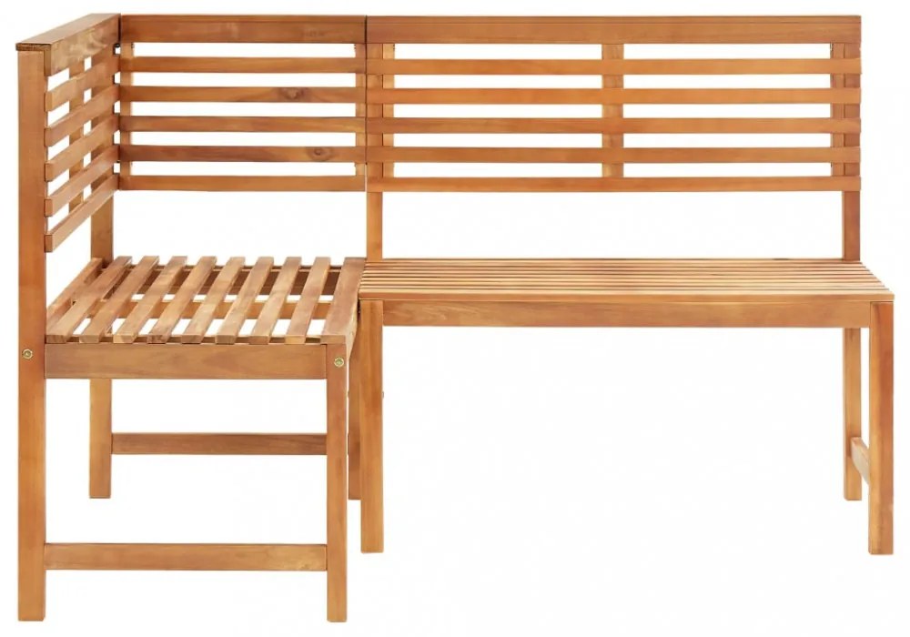 tömör akácfa kerti sarokpad 140 cm
