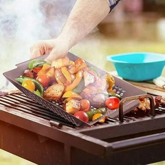 NOVARA BBQ Grillező serpenyő zöldségekre