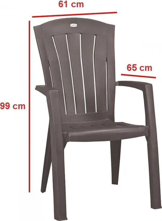 Futorini 4+1 kerti bútor garnitúra szett cappuccino