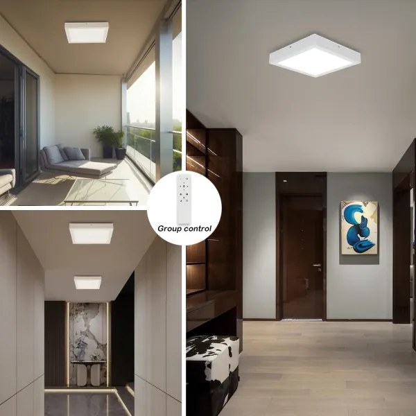 Brilagi-LED Fürdőszoba lámpa dimmelhető FRAME SMART LED/24W/230V IP44 fehér+RF