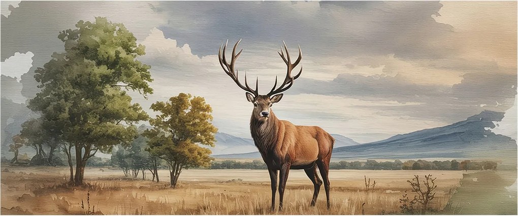 Matt Fotótapéta Flizelin Falra Fenséges szarvas 250x104 Ragasztó