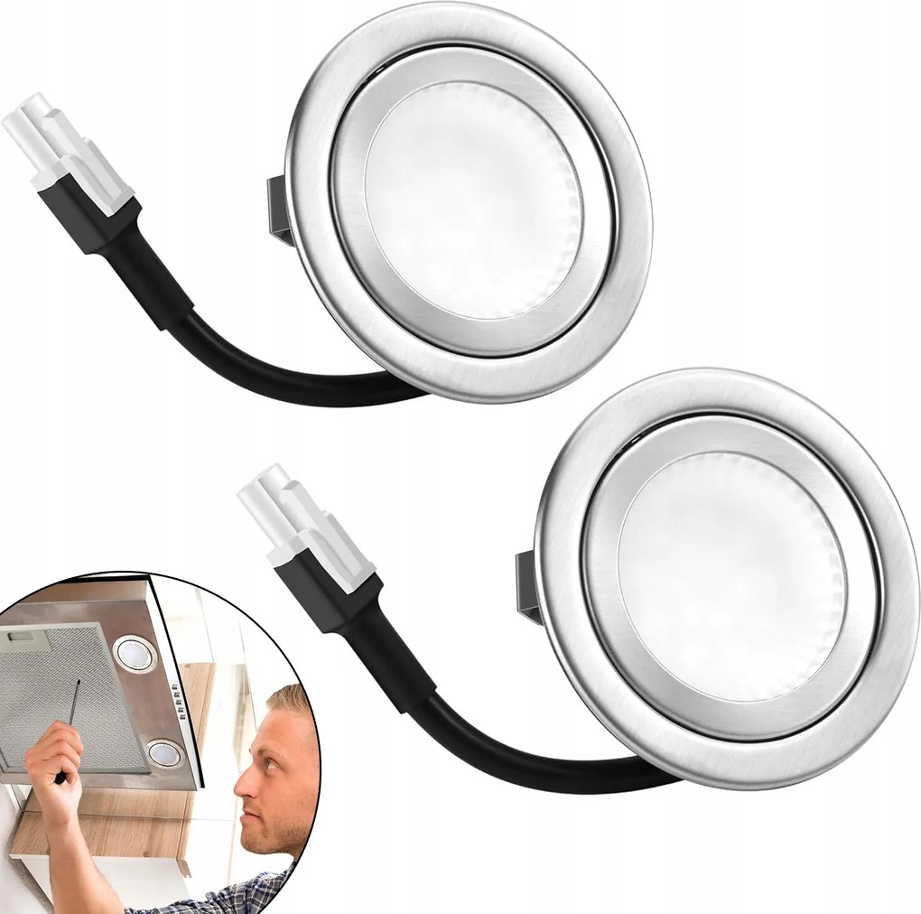 2db konyhai páraelszívó izzó, Led világítás konyhai páraelszívóhoz