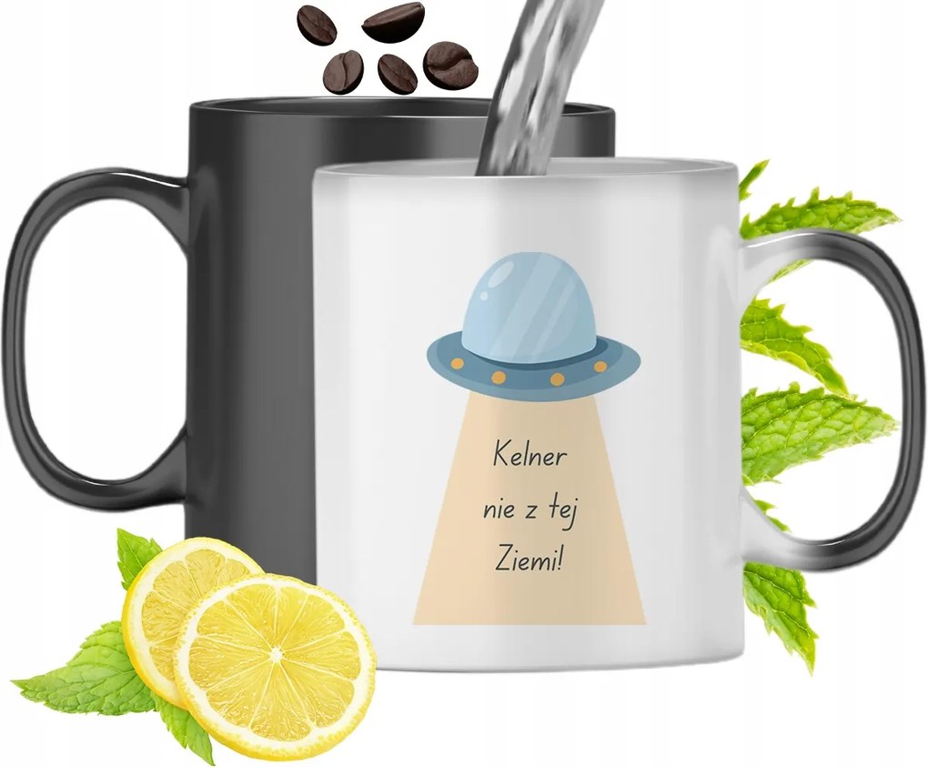 Mágikus Bögre Pincérnek Színváltós, fényképes nyomattal