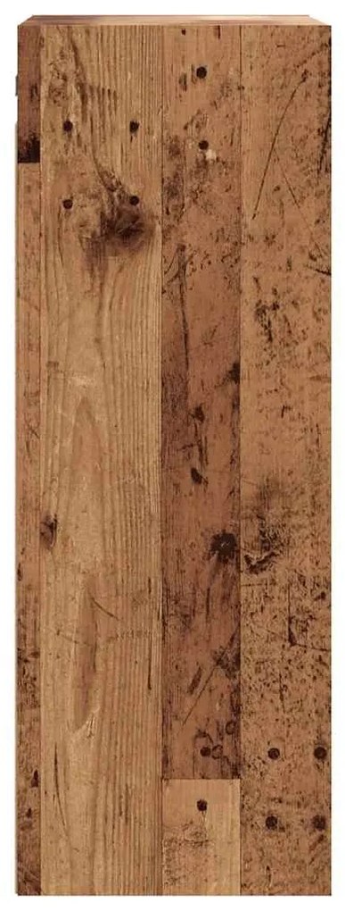 függő fali szekrény régi fa 69,5x32,5x90 cm