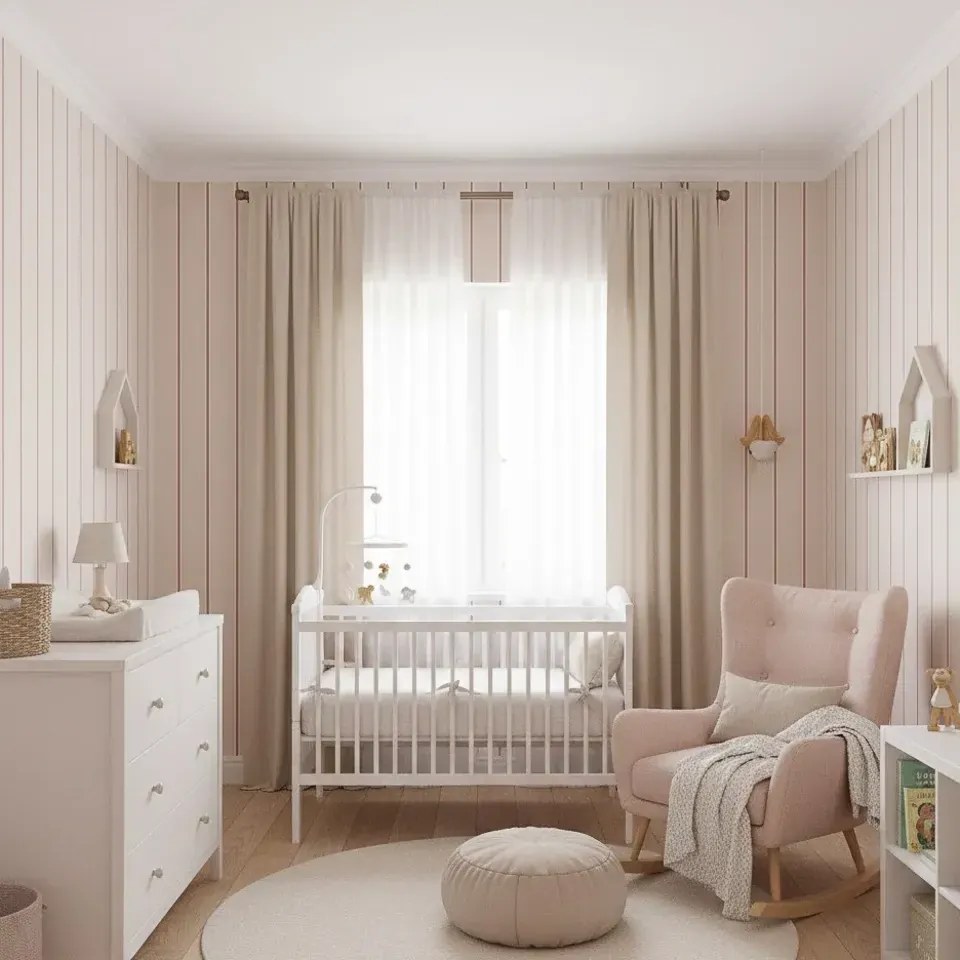 Parato Cristiana Masi Blooming Garden 11 Fascia bézs-rózsaszín csíkos vlies tapéta – 8381