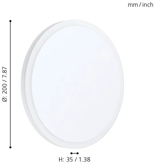 Eglo 98656 - LED Mennyezeti lámpa MONGODIO 1 LED/8,6W/230V