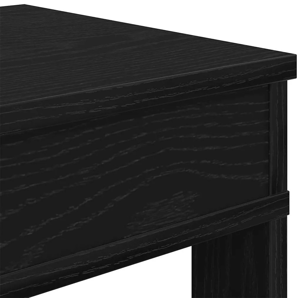 fekete szerelt fa cipőtartó 80x30x98 cm