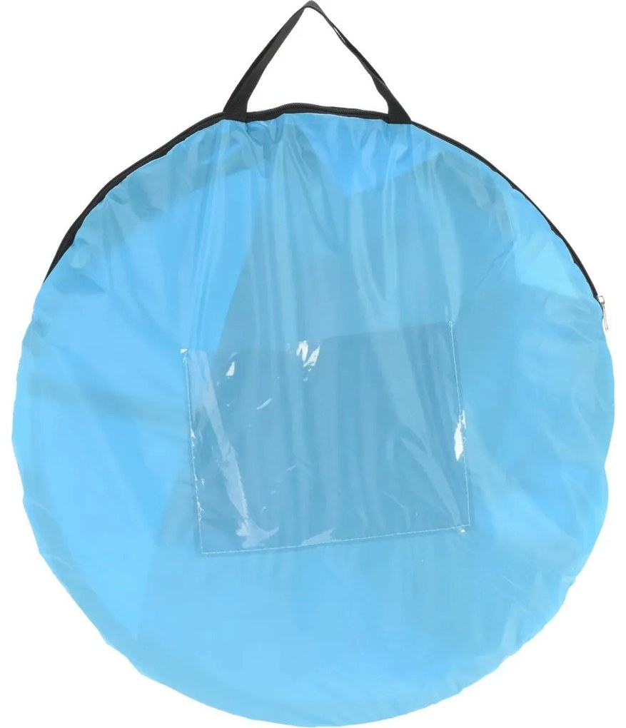Gyorsan összecsukható gyereksátor, UV védelemmel 50+, dekor cápa, 182 x 100 x magas 86 cm