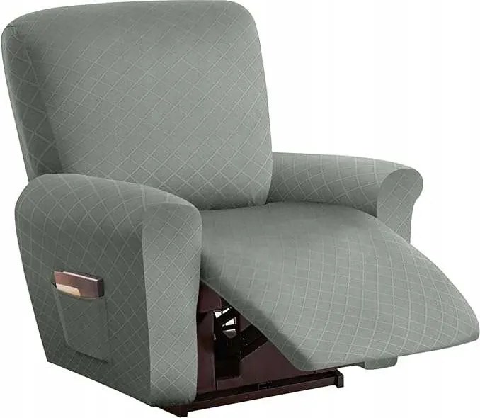 Összecsukható üléshuzat oldalzsebekkel 4 db Szürke-zöld szín