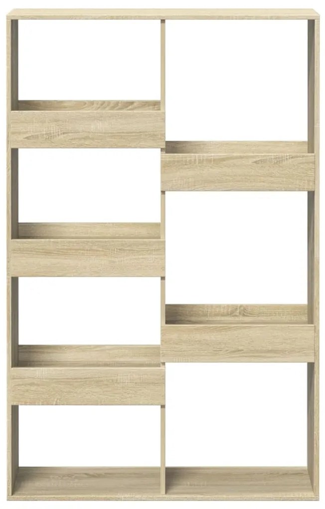 sonoma tölgy színű szerelt fa könyvespolc 100 x 33 x 155,5 cm