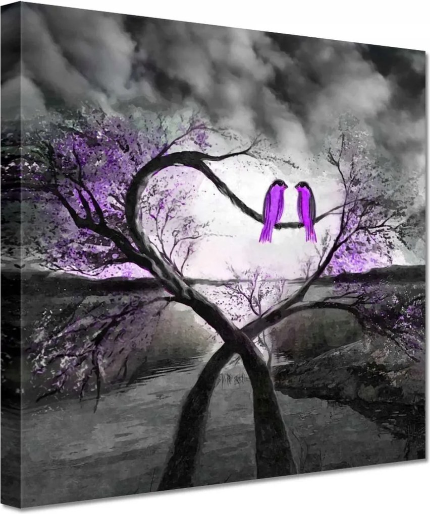 Vászonkép 60x60 Udvarlás a holdfényben