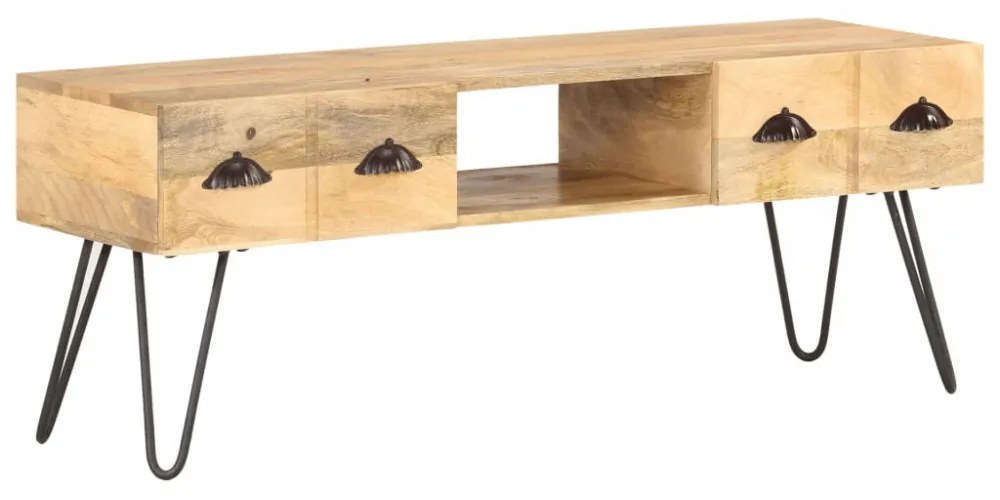 tömör mangófa TV-szekrény 120 x 35 x 45 cm