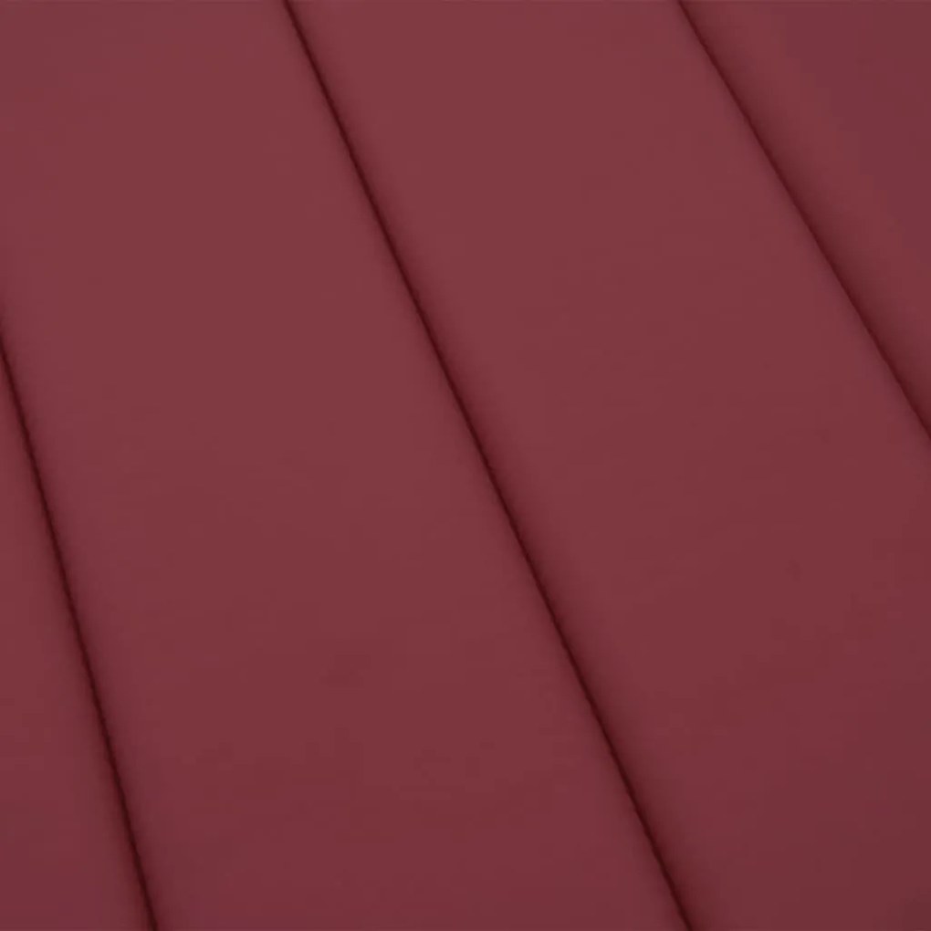 bordó oxford szövet napozóágy párna 200 x 60 x 3 cm