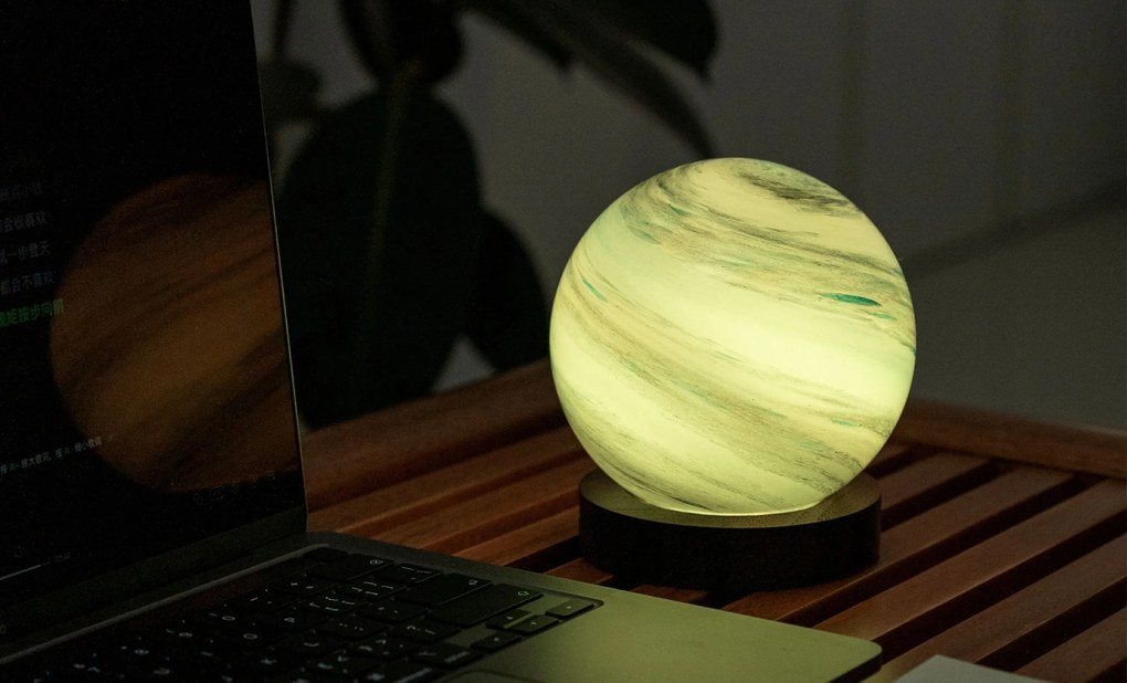 AstraGlass RGB lámpa, több változatban - Gingko variáns: Galaxy Breeze - nagy