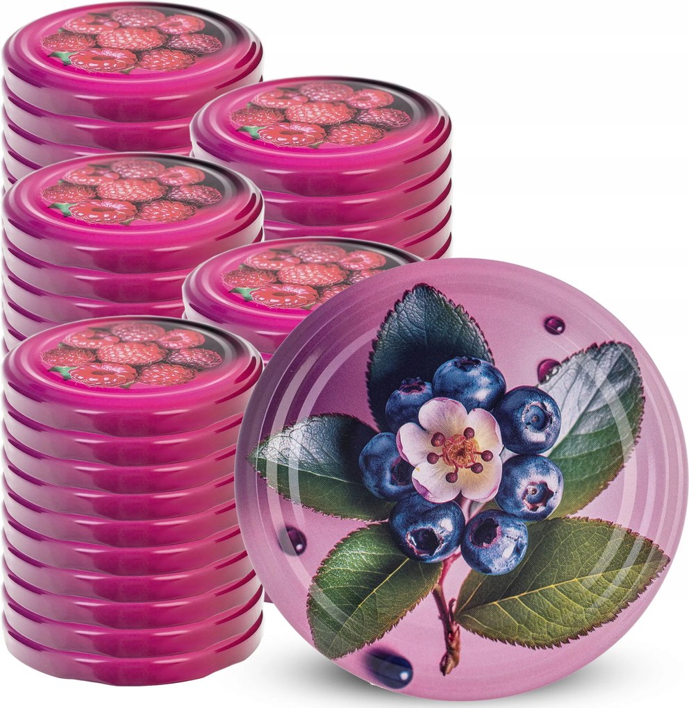 Befőttesüveg Kupak FI82 Fedél Kupak Befőttesüveg Gyümölcs 50db 6 Akasztós