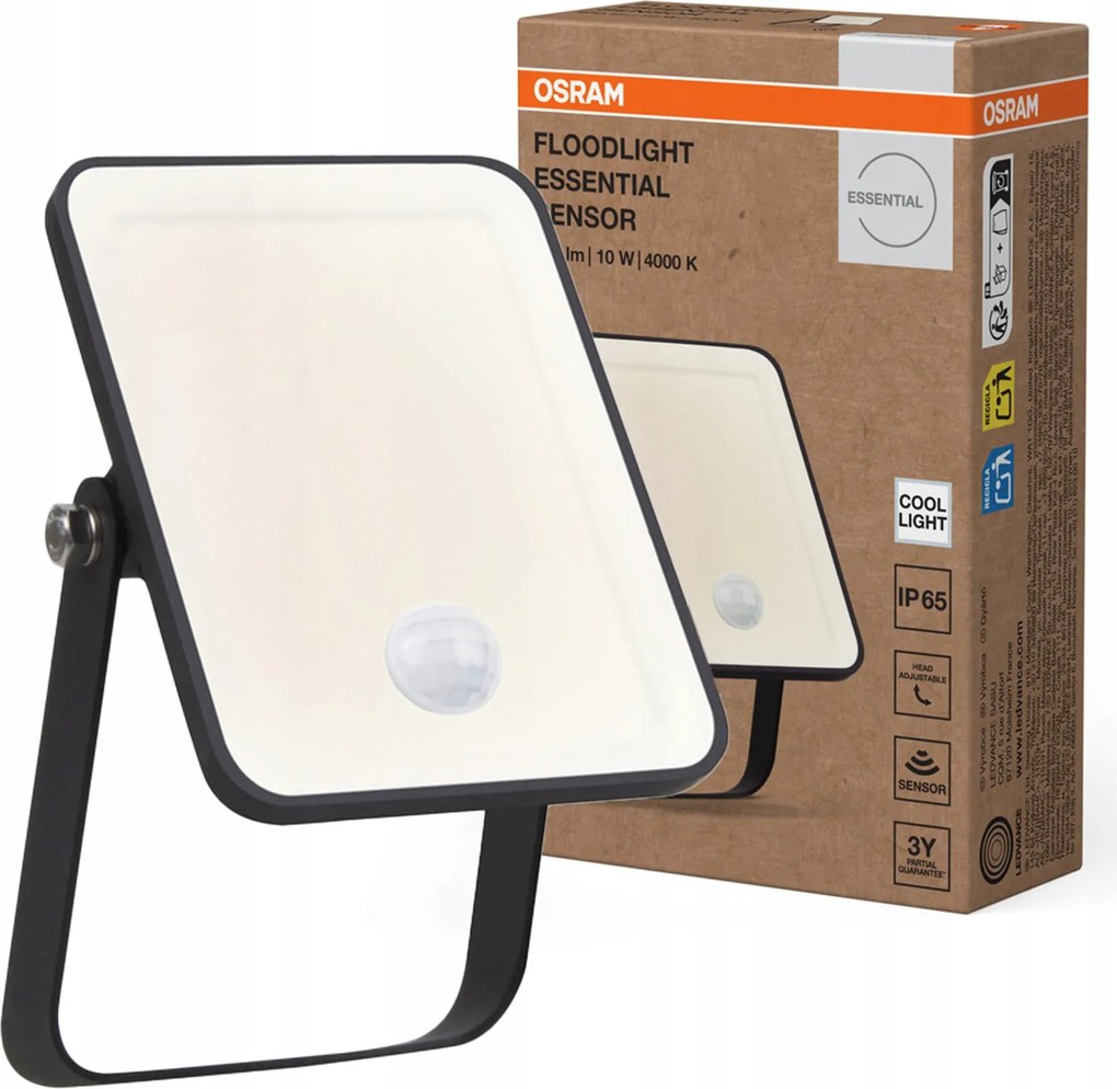 Led Reflektor Halogén Alkonyat Mozgásérzékelő 10W 950lm 4000K