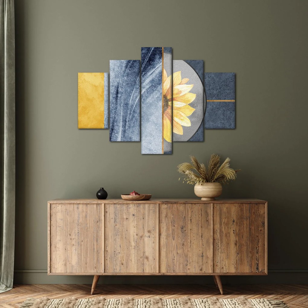 Kép - Formák és a virág (150x105 cm)