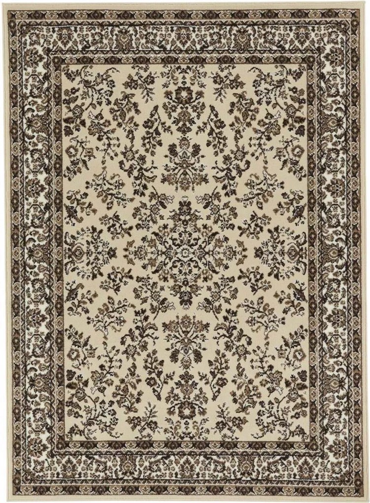 Hagyományos szőnyeg nappaliba 160x230cm,bézs-krémszínű, puha sörték