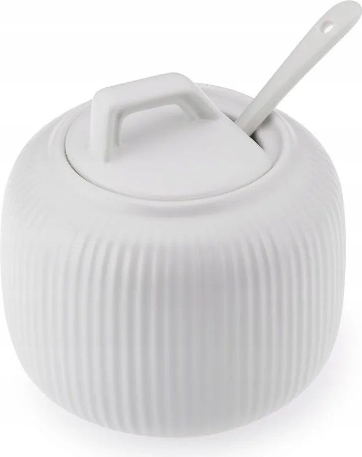 Cukortartó Osborn fedéllel, fehér