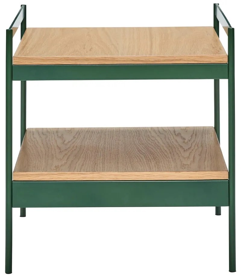 Tárolóasztal tölgyfa dekoros asztallappal 43x43 cm Jaunty – Hübsch