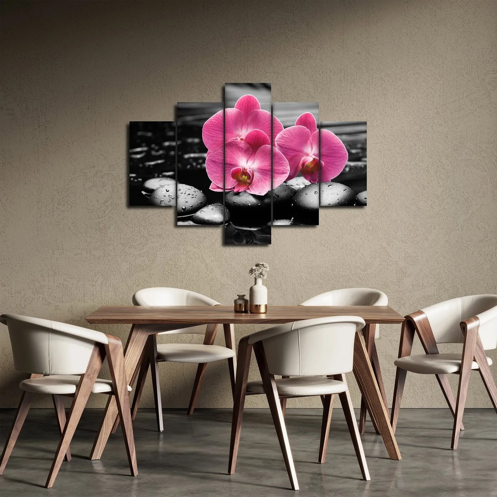 Kép - Rózsaszín orchideák (150x105 cm)