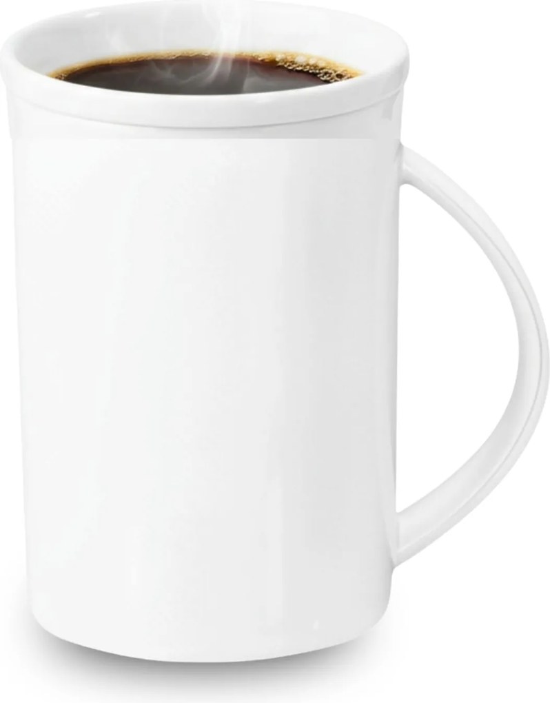 Teás- és kávéscsésze 450ml Fehér klasszikus Porcelán kerámia Wilmax