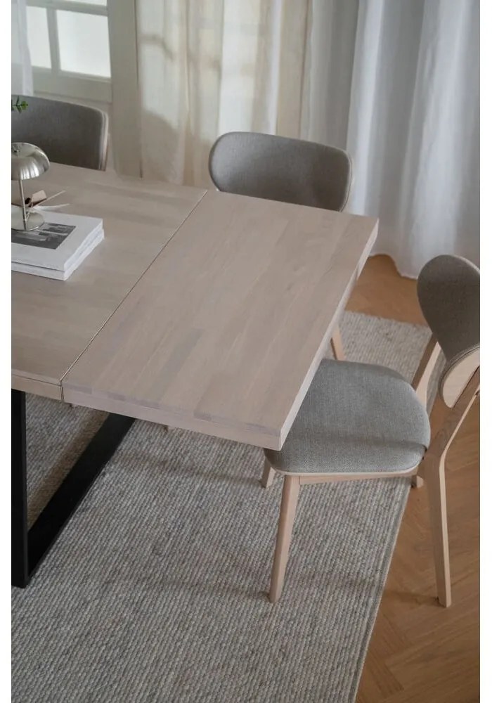 Brooklyn matt lakkozott tölgyfa hosszabbító asztallap étkezőasztalhoz - Rowico