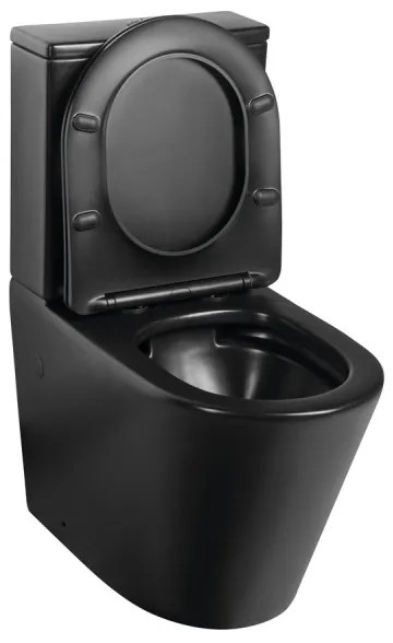 Sapho - PACO kompakt WC, kerámia/fekete