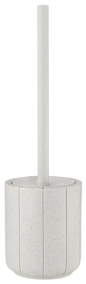 Krémszínű poligyanta WC-kefe Kua – Blomus