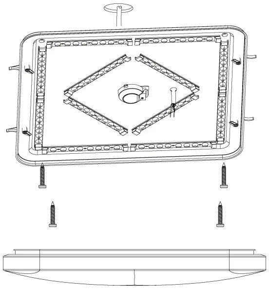 Eglo 98449 - LED Mennyezeti lámpa FRANIA-S LED/49,5W/230V