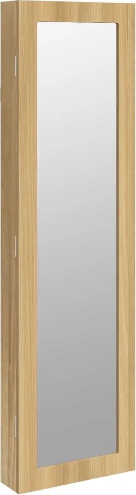 vidaXL falra szerelhető tükrös ékszerszekrény 30x8,5x106 cm