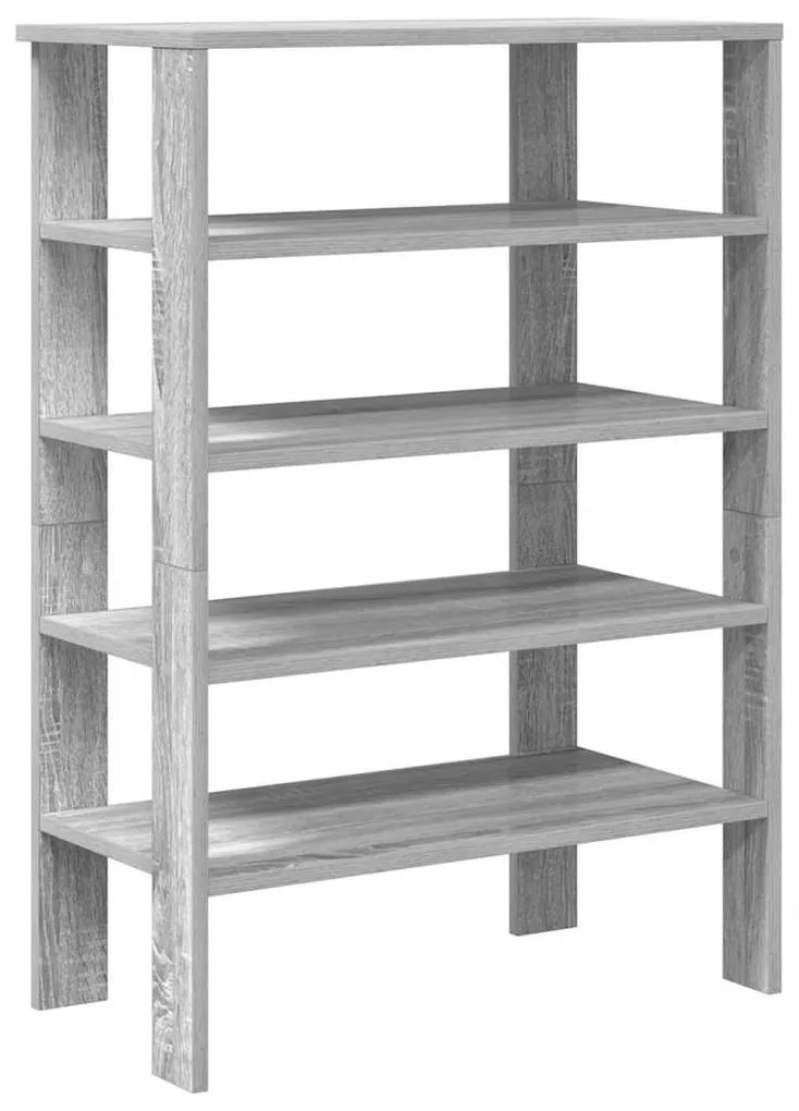 szürke sonoma színű szerelt fa cipőtartó 61x32x87,5 cm
