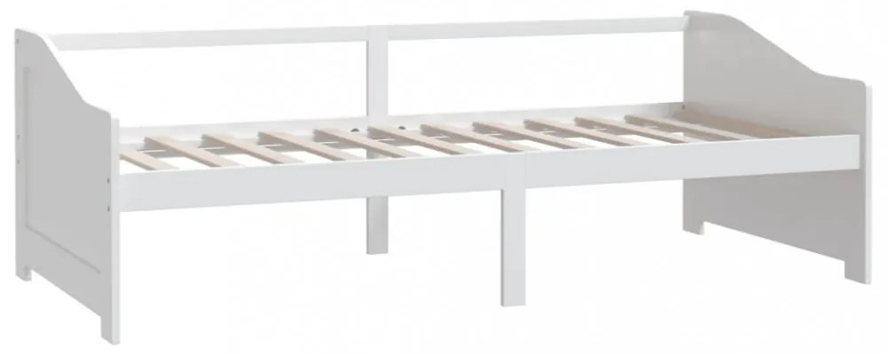 fehér 3 személyes tömör fenyőfa kanapéágy 90 x 200 cm