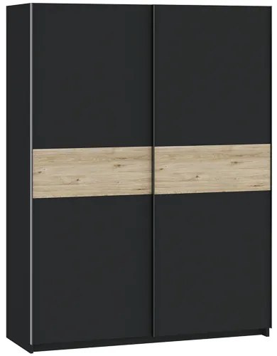 Berno 150 cm. Gardróbszekrény Antracit/Tölgy Színben