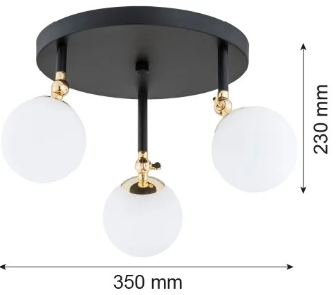 Argon 1436 - Fürdőszobai csillár LATINA 3xE14/40W/230V IP44