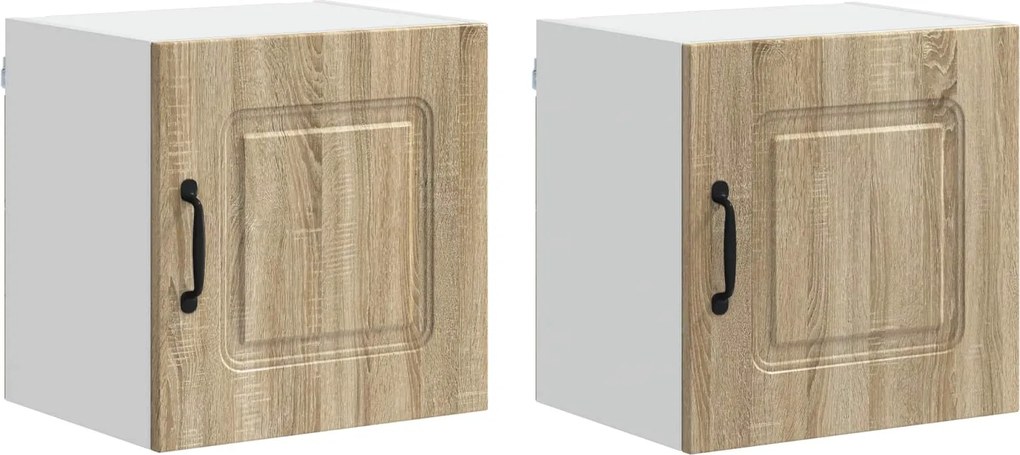 vidaXL Konyhaszekrény Kalmar 2 pcs Sonoma tölgy 40 x 31 x 40 cm
