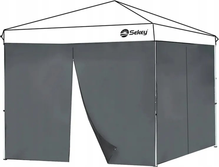 Fal Oldalfalak Pavilon Sátor Pavilon 3x3 2 Db Antracit