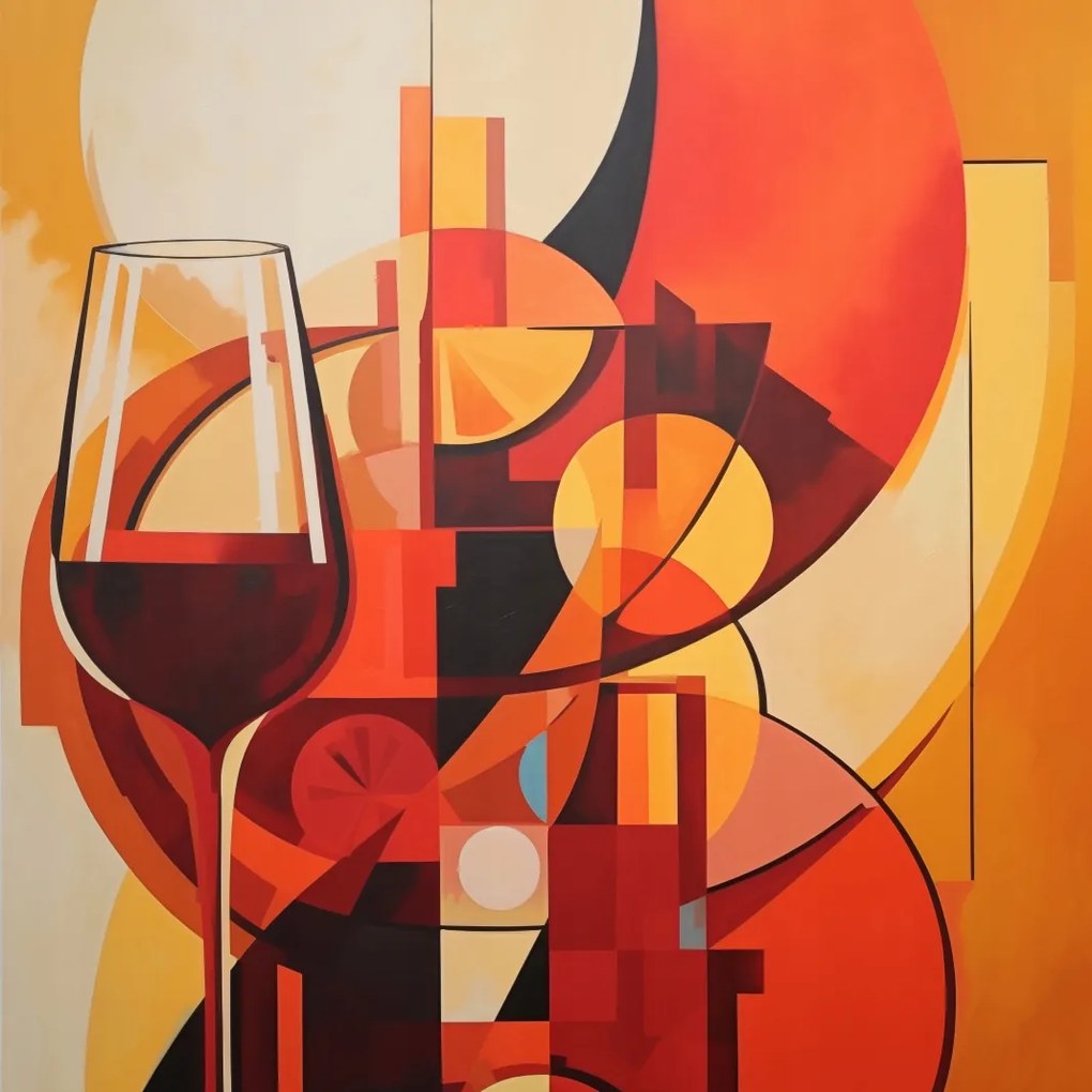 Poszter 90x90cm Esti borozás