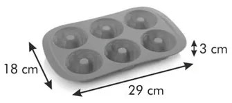 Tescoma DELÍCIA SiliconPRIME 6-os minikuglóf forma