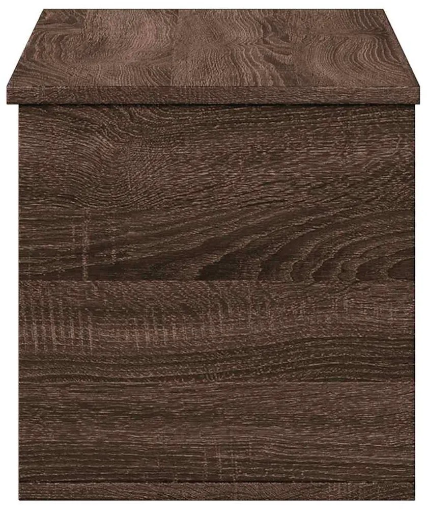 barna tölgy színű szerelt fa tárolóláda 90 x 35 x 35 cm