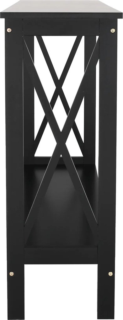 Konzolasztal, fekete, APOLOS