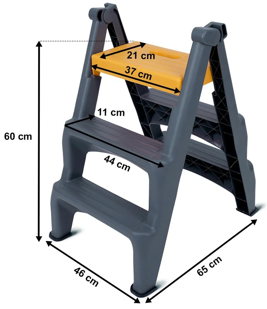 4Home Kétoldalas műanyag lépcsőfokok Dual, 3 fokozat