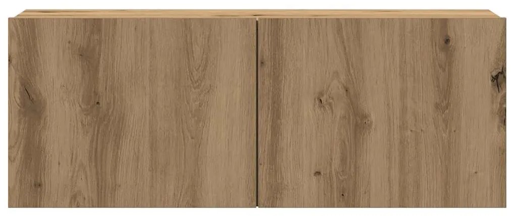 fali TV szekrények 3 db kézműves tölgy szerelt fa