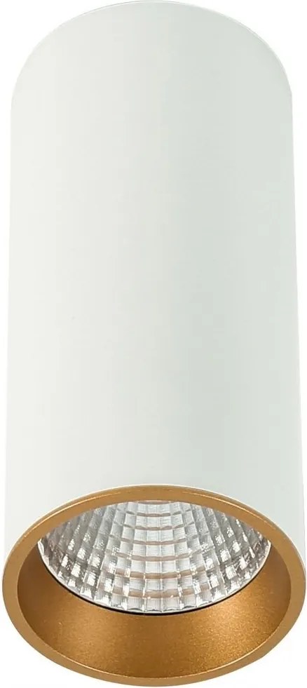 Fehér-arany kerek falra szerelhető spot mennyezeti lámpatest Moldes Big Italux