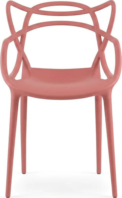 Korall színű műanyag szék KATO